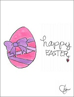 Happy Easter (pink egg)