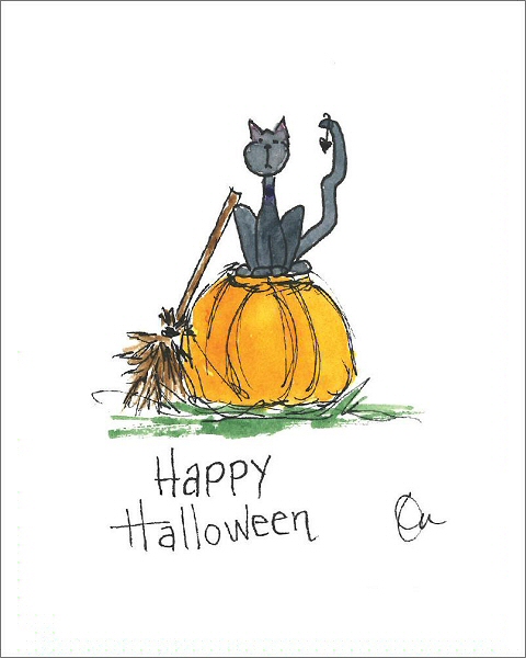 Happy Halloween Cat