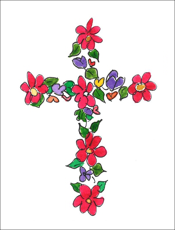 Floral Cross