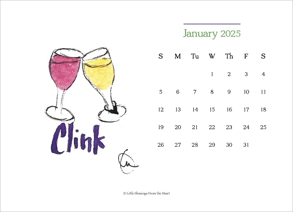 2025 Desk Calendar